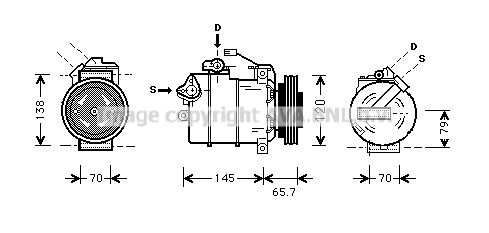 AVA QUALITY COOLING Компрессор, кондиционер AIK151